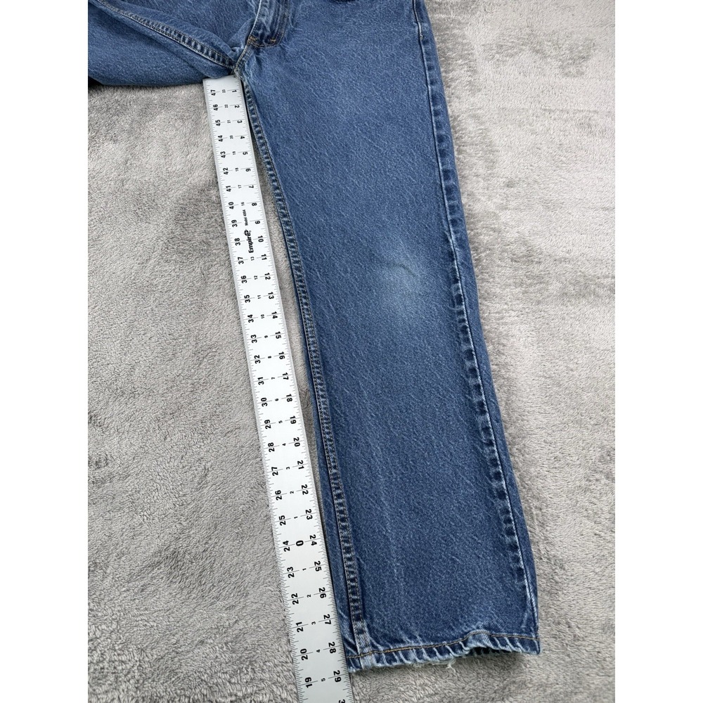 Levi's 505 Regular Fit Blue Denim Jeans Men's 33x30 (Actual 33x29) Medium Wash - Picture 7 of 8